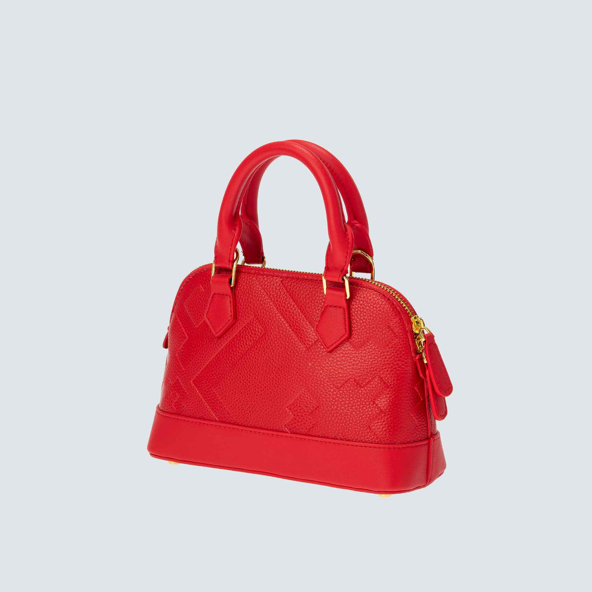 EMBOSSED DOME BAG - RED