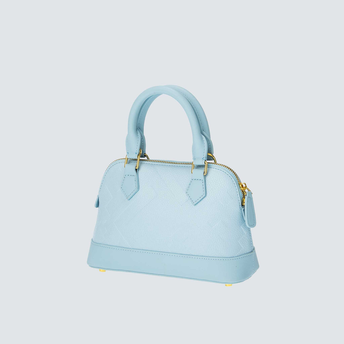 EMBOSSED DOME BAG - BLUE