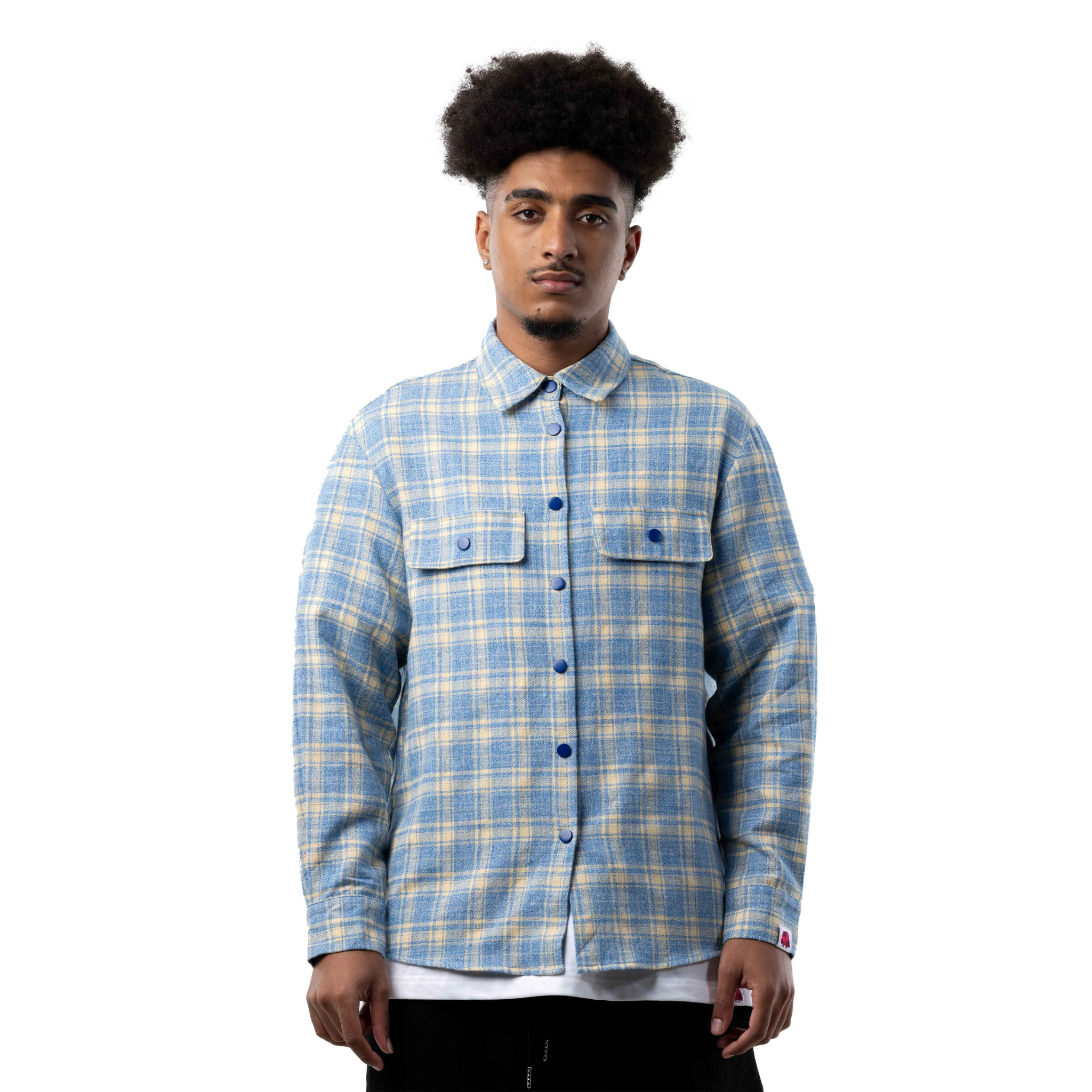 COASTAL BLUE FLANNEL SHIRT