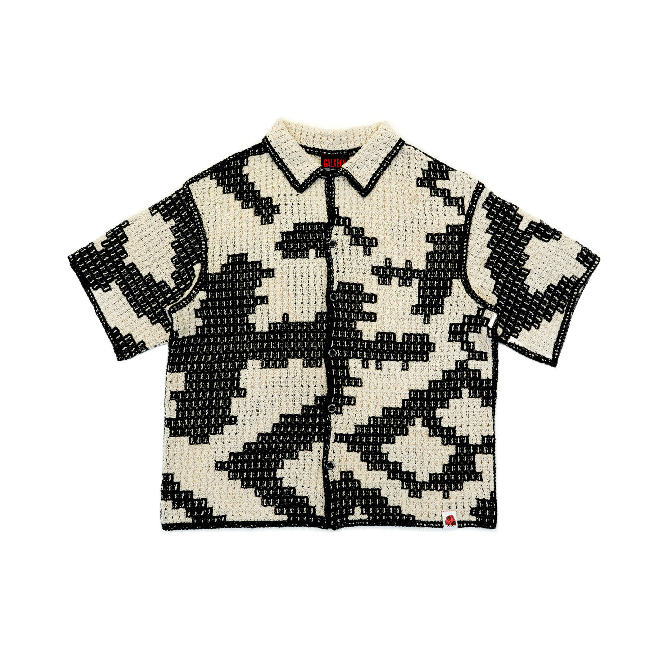 8-BIT KNITTED SHIRT WHITE