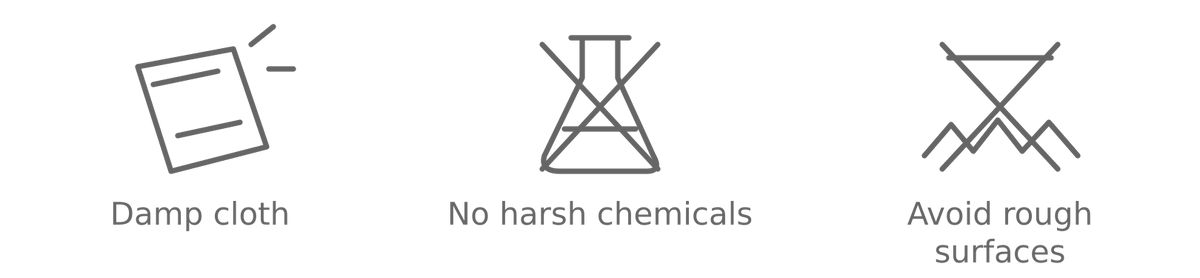 Product care instructions