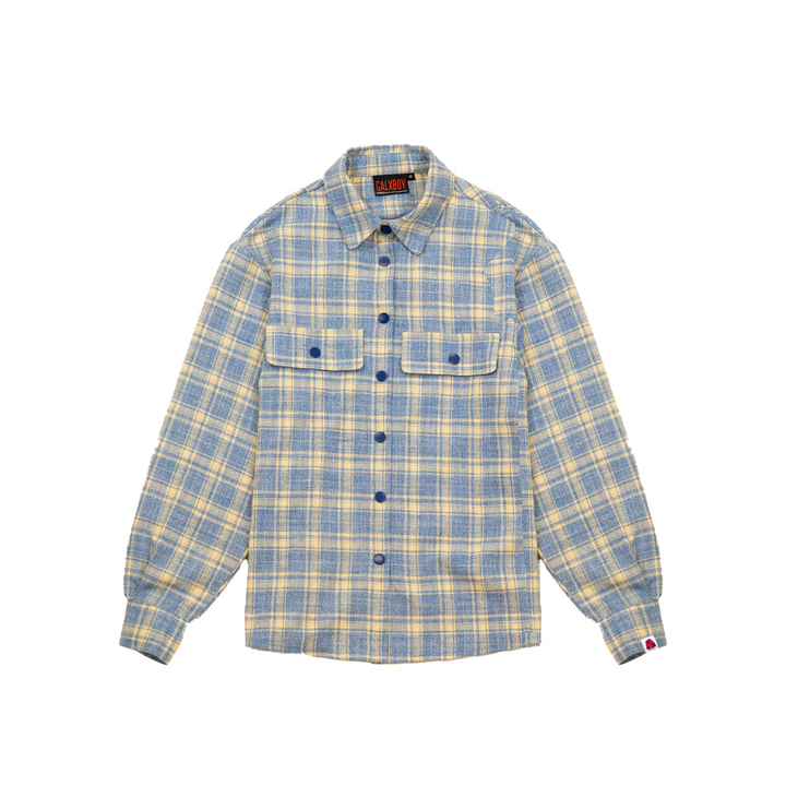 COASTAL BLUE FLANNEL SHIRT
